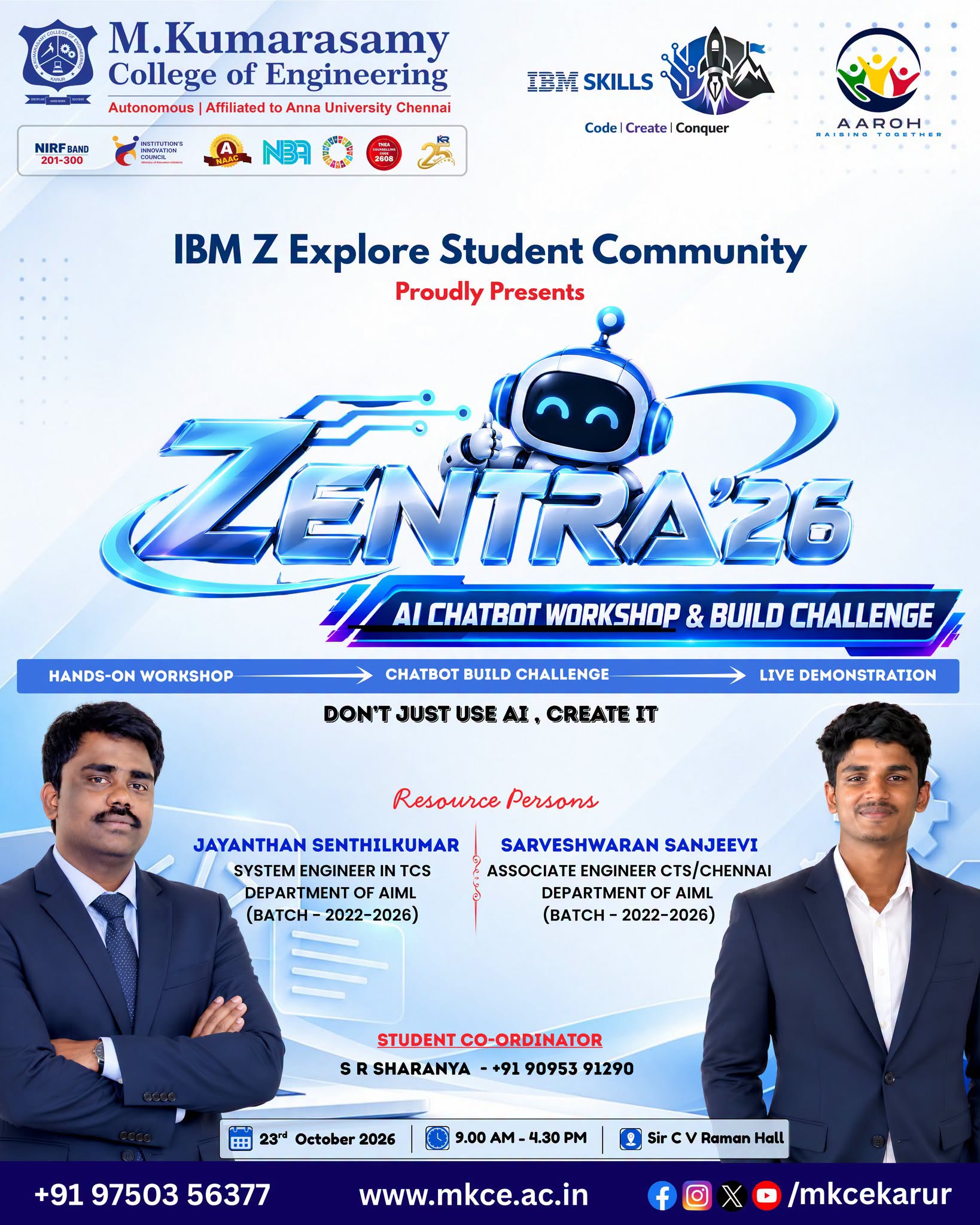 ZENTRA’26 | DON’T JUST USE AI. CREATE IT!